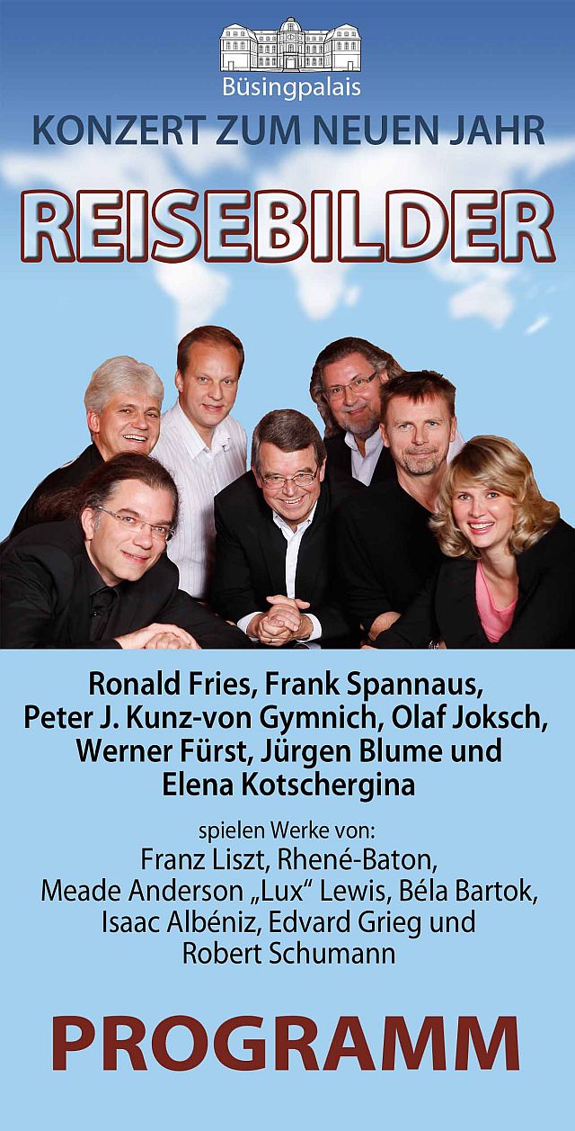 Neujahrskonzert Programm Vorderseite
