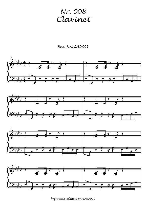 P.J. Kunz-von Gymnich: Das GM-Spielbuch: Nr.008: Clavinet
